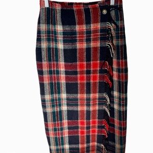 Last day Vintage Eddie Bauer wool blanket wrap skirt